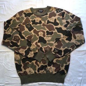 RIPNDIP Nermal Camo Sweater (Green Camo)
